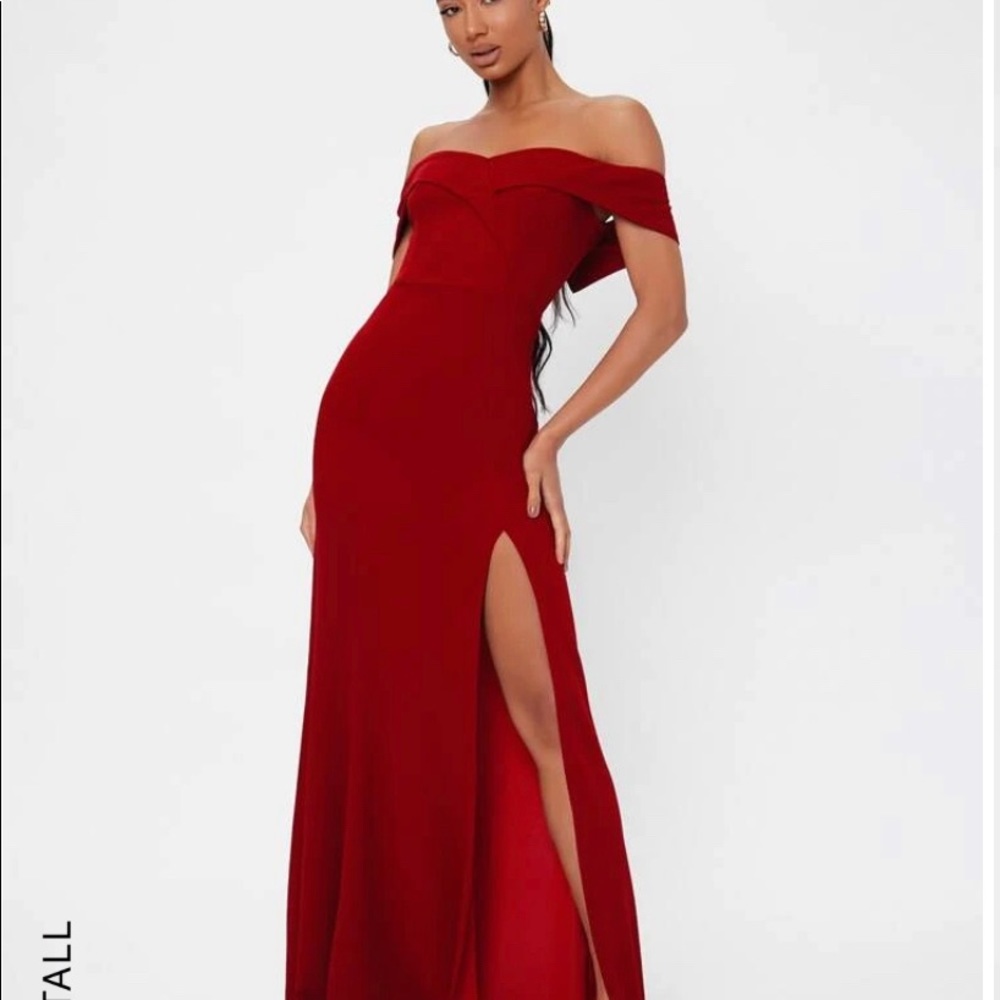 SHEIN Red off shoulder dress